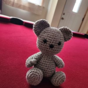 Traditional crochet teddy bear